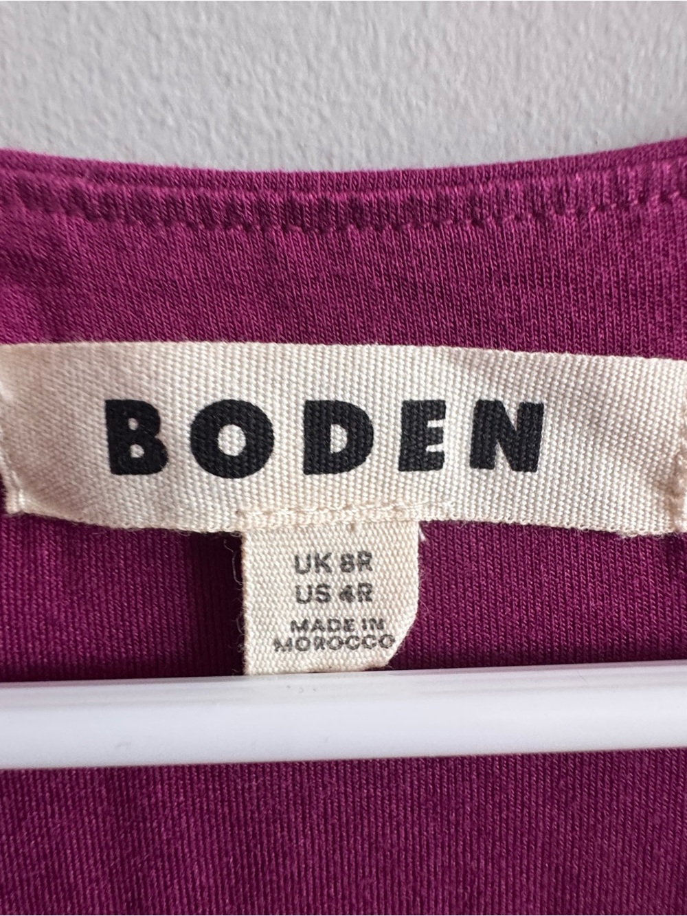 Boden Magenta Ruched V-Neck Maxi Dress Long Sleeve US 4R - Picture 2 of 7